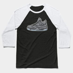 AJ 4 Retro KAWS Grey Sneaker Baseball T-Shirt